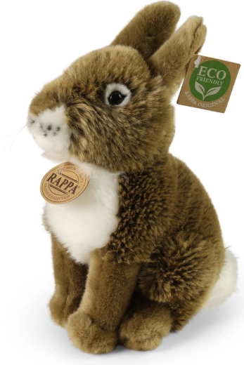Lapin en peluche Rappa marron 20 cm éco-responsable