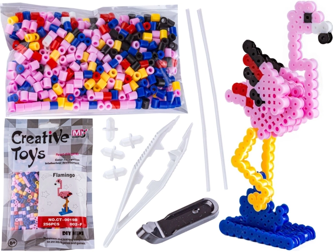 Perles à repasser 3D – flamant (oiseau) en sachet