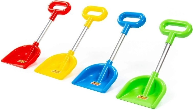 Pelle pour enfants pour le sable avec manche en aluminium