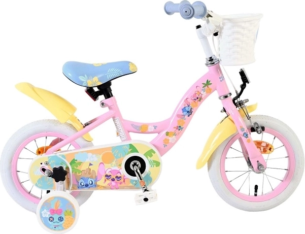 Vélo enfant Stitch 12″ rose