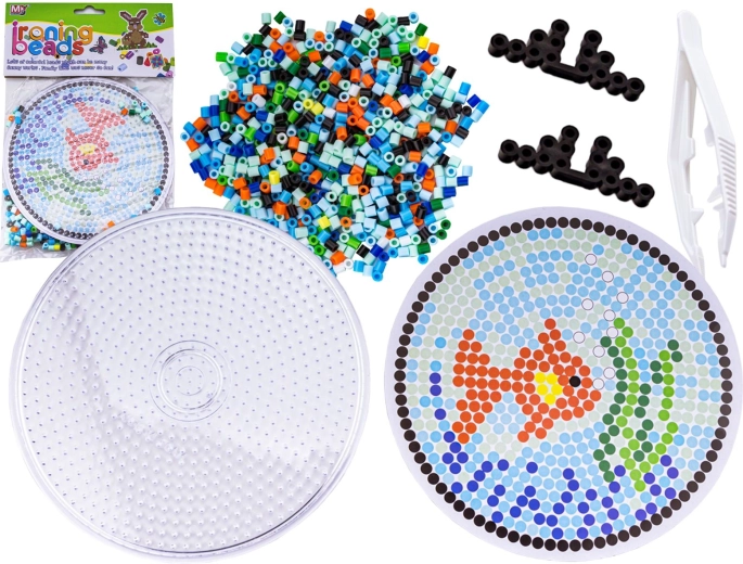 Perles à repasser – poisson dans un aquarium (modèle dans un sachet)