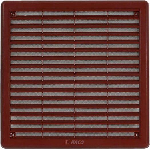 Grille d’aération avec moustiquaire 250 × 250 mm marron