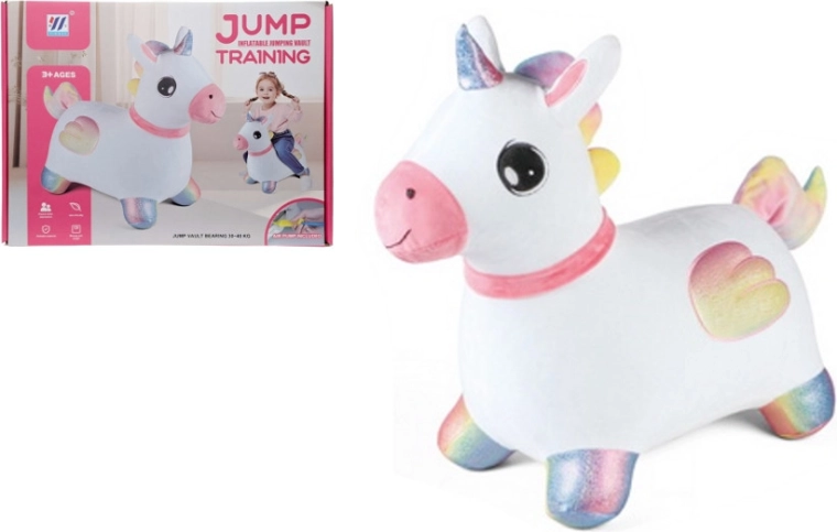 Licorne sauteur pour enfants avec mini-pompe