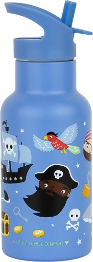 Bouteille isotherme en acier inoxydable motif pirate 350 ml