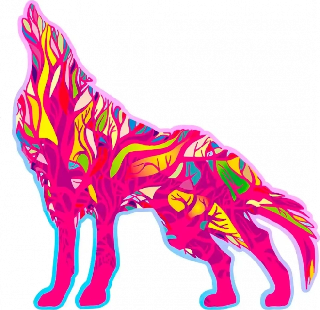 Puzzle en bois Loup hurlant 250 pièces