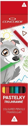 Crayons de couleur CONCORDE triangulaires 6 couleurs