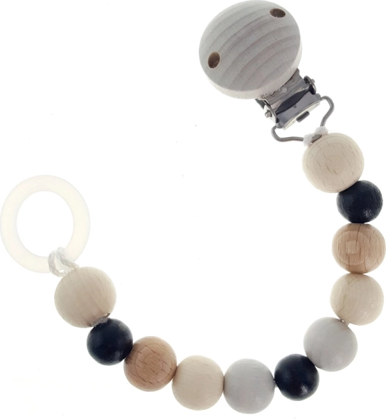 Hess clip pour tétine naturel noir