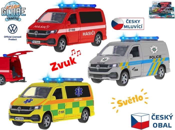 Kids Globe Traffic véhicule de secours VW avec lumières et sons