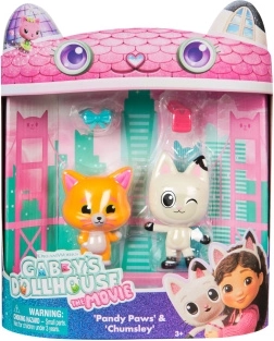 La maison magique de Gabby – figurines du film : Pandy Paws et Chumsley