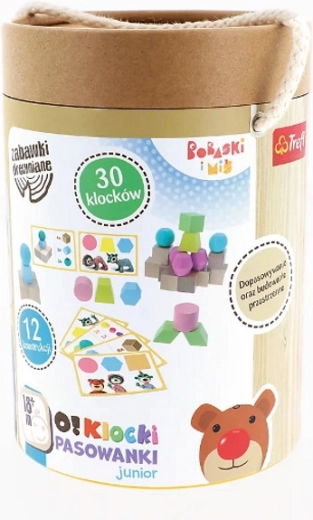 Cubes en bois à encastrer junior Bobaski i Miś
