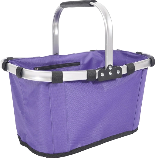 Panier de courses pliable ovale 43 × 28 × 23 cm – violet