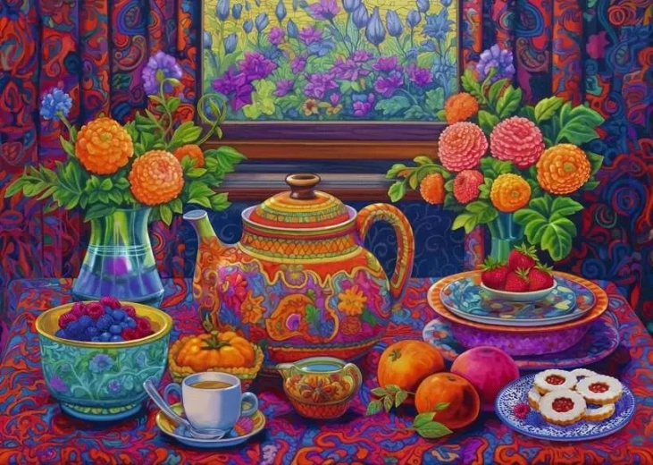 Puzzle Ravensburger « L’heure du thé » XXL 300 pièces