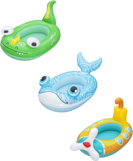 Bateau gonflable pour enfants dinosaure vert 111 × 65 cm BESTWAY