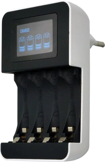 Chargeur intelligent Solight AA/AAA avec écran LCD