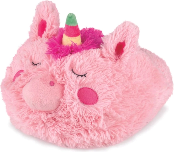 Pantoufle chauffante en peluche Cozy Noxxiez licorne