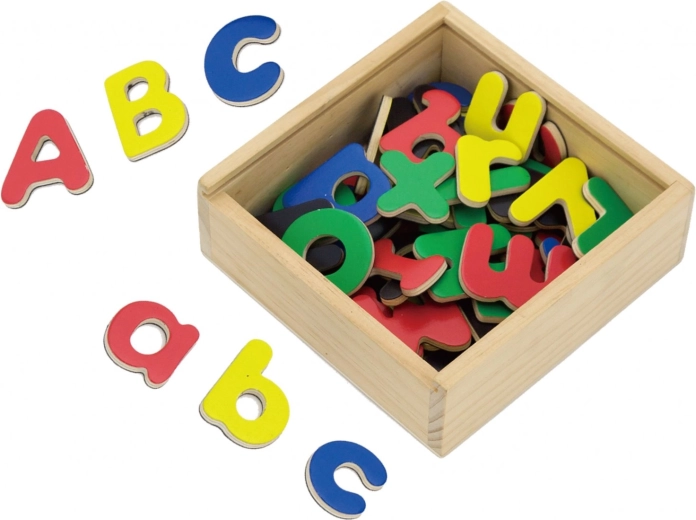 VIGA lettres magnétiques en bois pour apprendre à écrire