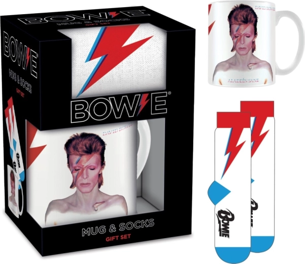 coffret cadeau homme david bowie mug et chaussettes