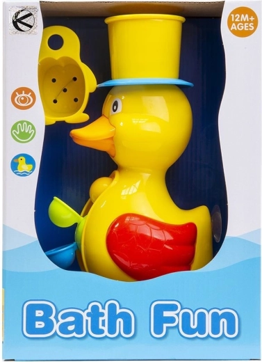 Canard de bain coloré avec ventouses - 1 pièce