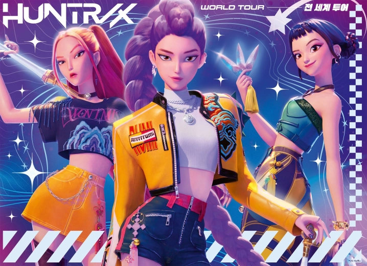 Ravensburger K-pop : Chasseuses de démons, puzzle 4 × 100 pièces