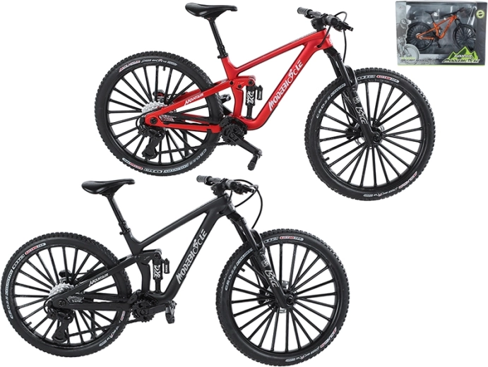 Vélo de montagne miniature en métal de 20,5 cm