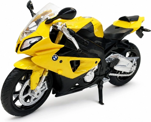 Modèle MSZ de moto BMW S1000 RR jaune 1:12 - 1 pièce