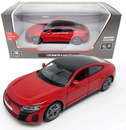 Modèle de voiture en métal 1:36 Audi RS e-tron GT avec lumières et sons