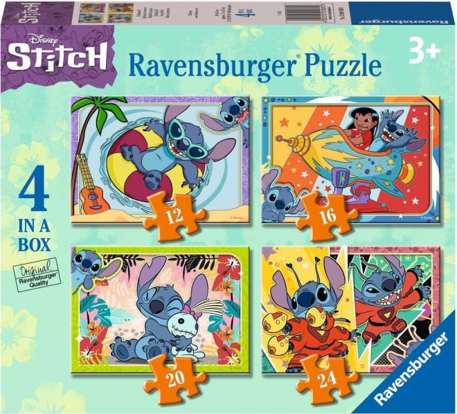 Puzzle 4-en-1 Disney Stitch