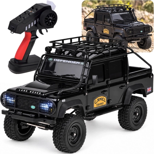 Voiture RC tout-terrain Land Rover Defender 110 4WD à l’échelle 1:18