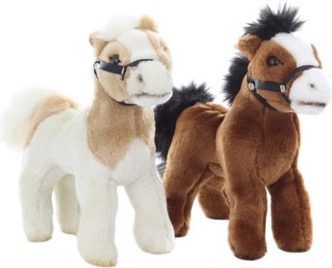 Cheval en peluche 23 cm