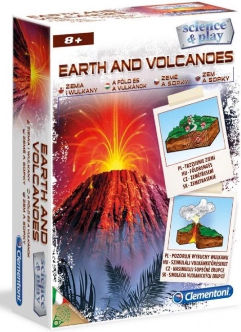 Clementoni Science & Play Terre et volcans – kit scientifique pour enfants