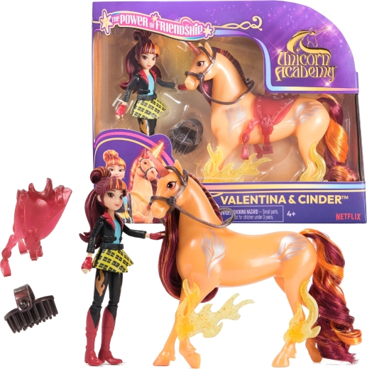 Set de figurines Unicorn Academy Valentina et Cinder avec accessoires