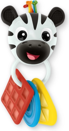 Anneau de dentition et hochet zèbre Zen Shake‑a‑Shape BABY EINSTEIN, sans BPA, dès 0 mois