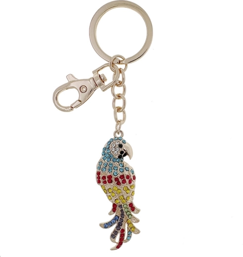 Porte-clés perroquet doré