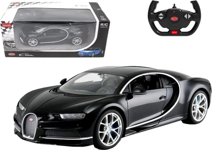 voiture RC Bugatti Chiron 1:14 noire
