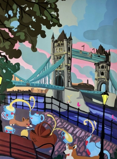 Peinture diamant Tower Bridge 30 × 40 cm