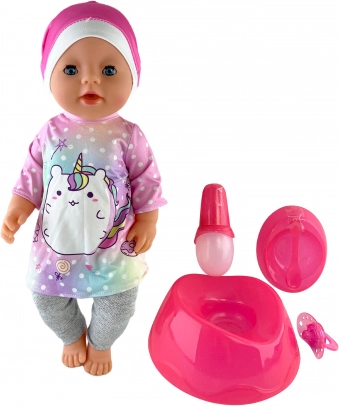Bébé qui fait pipi avec accessoires 45 cm