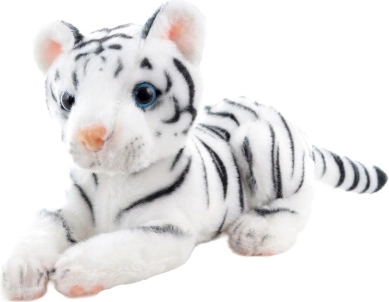 Tigre en peluche blanc 21 cm