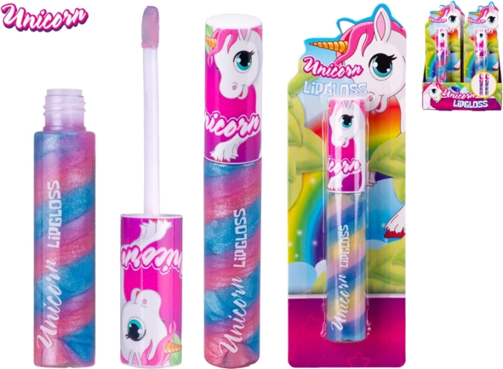Unicorn gloss à lèvres pour enfants avec mécanisme rotatif