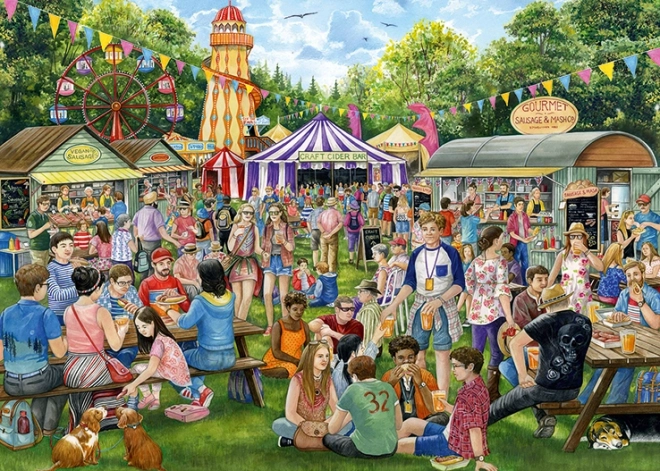 Puzzle FALCON Fête des saucisses et du cidre 1000 pièces