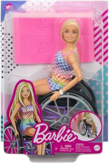 Barbie Fashionistas poupée en fauteuil roulant avec tenue à carreaux