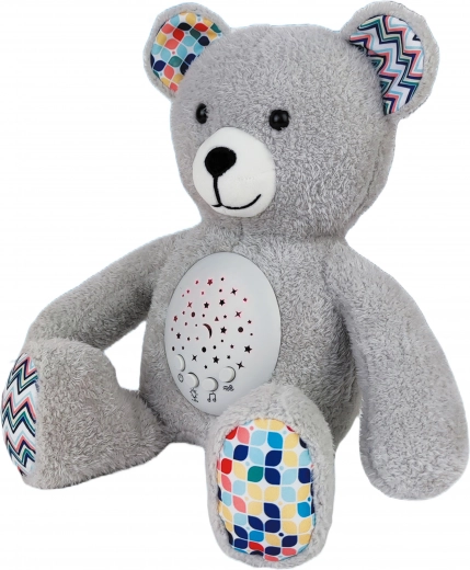Veilleuse peluche avec projection ours 24 cm