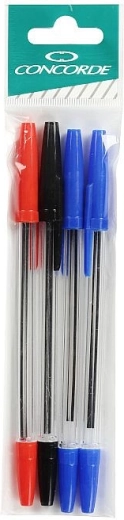 Stylo bille CONCORDE, lot de 4 pcs