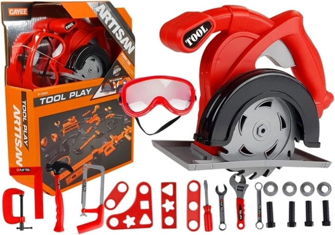 Grande boîte à outils pour enfants avec 23 éléments