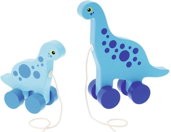Trefl jouet à tirer en bois dinosaures sauropodes