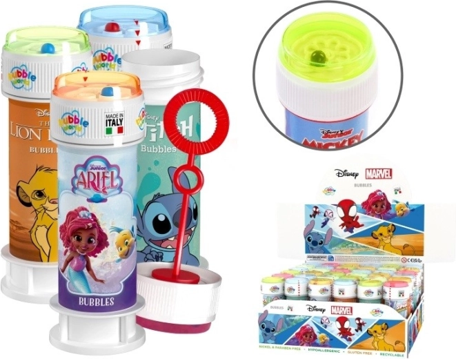 Bulles de savon Disney Marvel 60 ml présentoir de 36 pièces