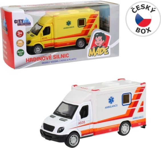 Ambulance métallique à rétrofriction de 10 cm
