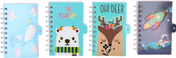 Bloc spiralé ligné 9x14 cm