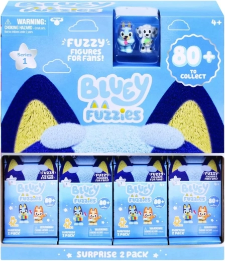 Figurines à collectionner Bluey Fuzzies, 2 pièces, série 15