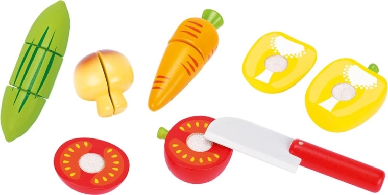 Légumes coupés en navets