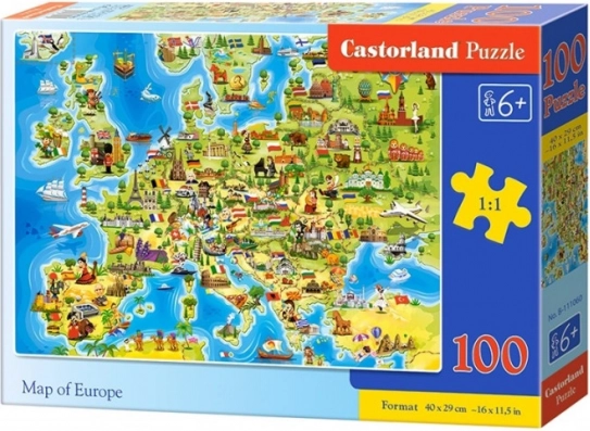 Puzzle Carte de l’Europe 100 pièces